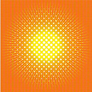 波普藝術(shù)復(fù)古漫畫背景與太陽(yáng)，光線，陽(yáng)光