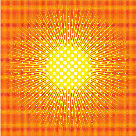 波普艺术复古漫画背景与太阳，光线，阳光