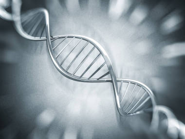 數(shù)碼插畫的 Dna 模型。3d 渲染