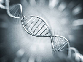 数码插画的 Dna 模型。3d 渲染