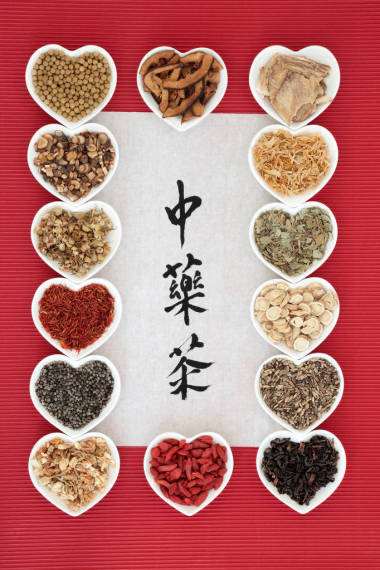 中國草藥茶照片