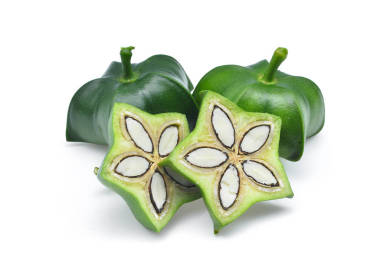 新鲜的夏 inchi 孤立在白色背景上