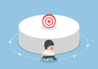 運行在目標周圍的商人