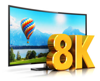 8 k Ultrahd 彎電視