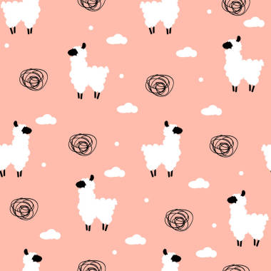 無縫花紋圓點(diǎn)與喇嘛和云彩