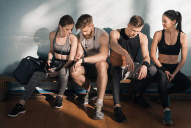 运动型的男人和女人