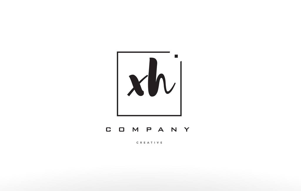 xh x h 手写封信公司标志图标设计