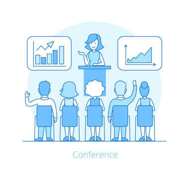 办公室在会议上演讲照片