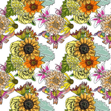 無縫模式與鮮花