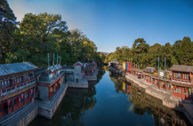 北京颐和园故宫北苏州街