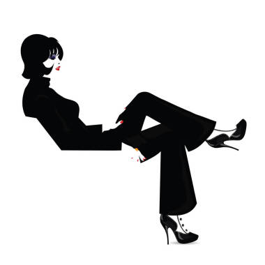 波普藝術(shù)風(fēng)格的時(shí)尚女人.圖片