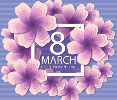 婦女節(jié)快樂。本文花假日背景
