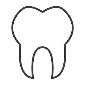 简单牙图标