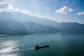 长江三峡奉节三江水域图片