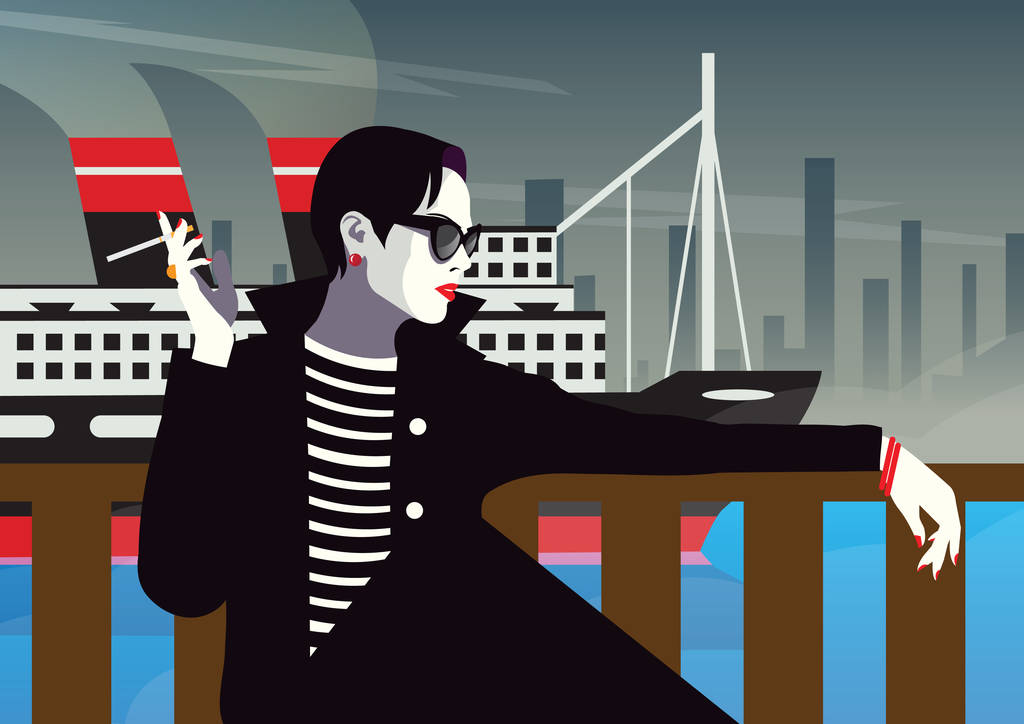 一根烟,时尚女人 一根烟,时尚女人