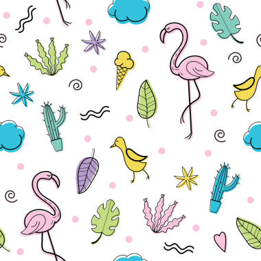  模式与古怪卡通涂鸦