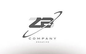 zb z b 耐克灰色字母字母徽标