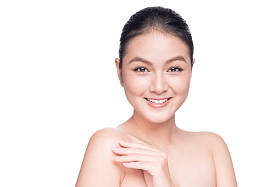 漂亮的亚洲女子肖像. 照片