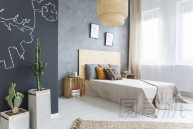 時(shí)尚臥室雙人床