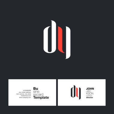 Dy 字母標志名片圖片