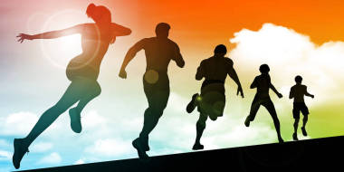 有氧運(yùn)動(dòng)訓(xùn)練概念藝術(shù)