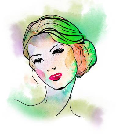 美麗的女人肖像 