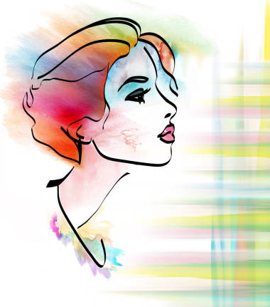 美丽的女人肖像 