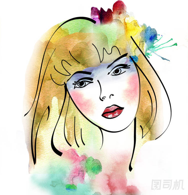 美麗的女人肖像 圖片