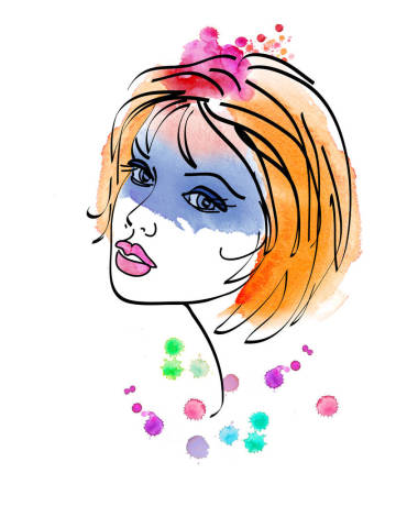 美麗的女人肖像 