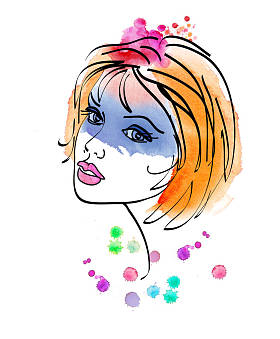 美丽的女人肖像 