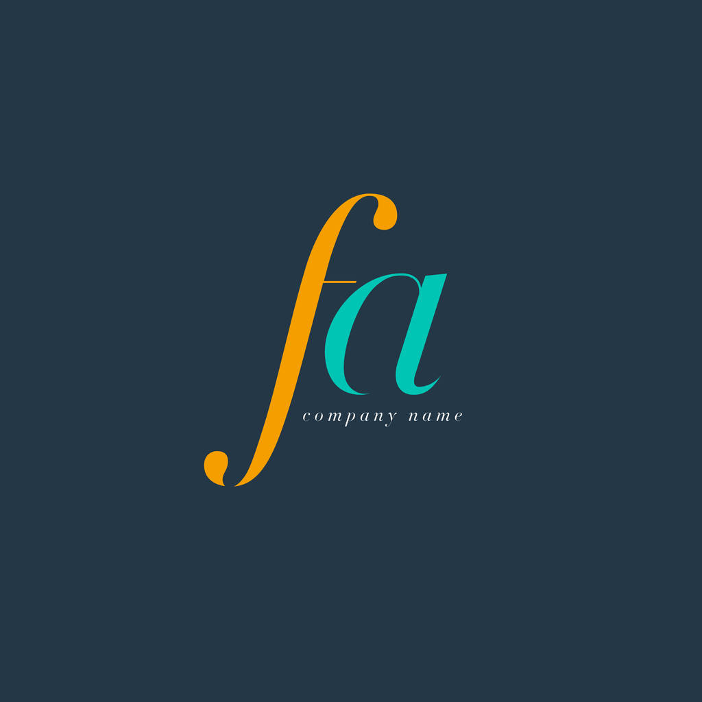 Fa 字母标志模板