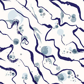 抽象水彩花卉无缝图案