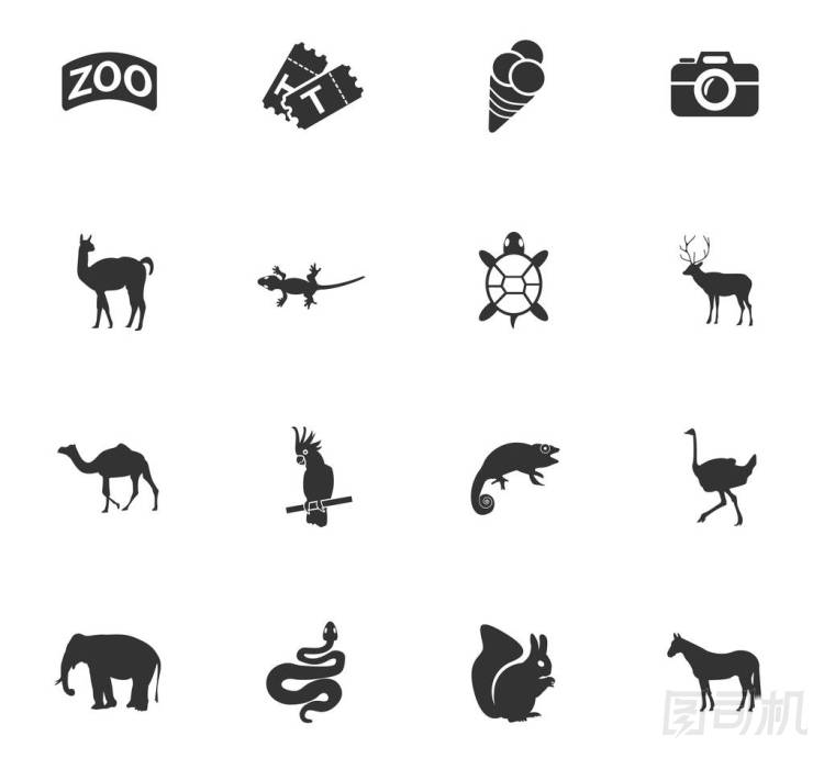 動物園圖標(biāo)集