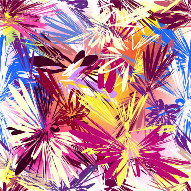 与 grunge 的彩虹无缝图案条纹径向元素