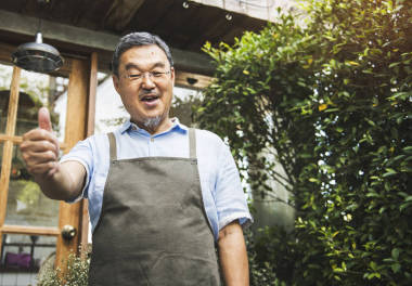 服务员现身拇指图片