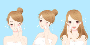 女人与清洁棉