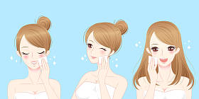 女人与清洁棉