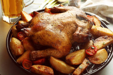 烤的啤酒可以雞