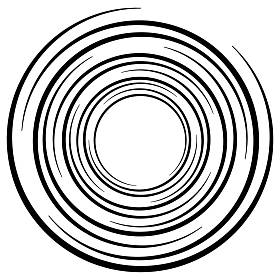 抽象的几何螺旋元素