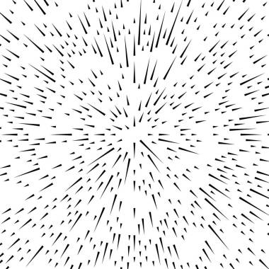 Random radial lines explosion effect. 