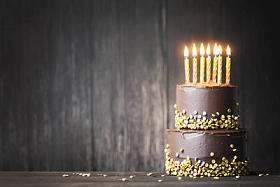 巧克力生日蛋糕图片