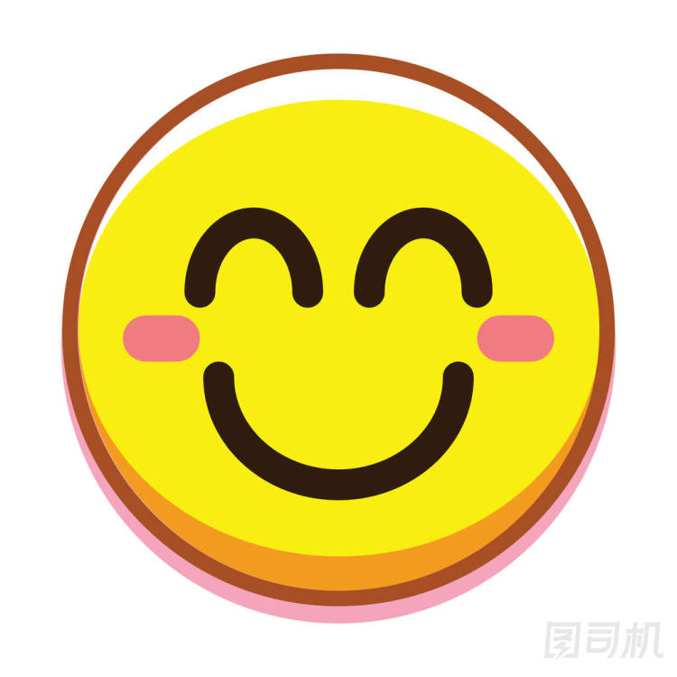 張快樂的臉，白色的背景上孤立