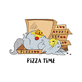 白色背景上孤立的逗猫