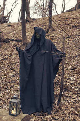 在秋季森林绿色女巫图片