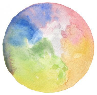 抽象的丙烯酸和水彩圈繪背景。組織