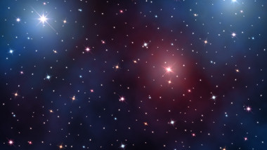 繁星點點的天空。恒星和星云在深外層空間