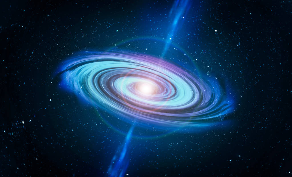 星系和黑洞图片