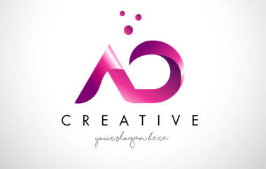 紫色的顏色與點(diǎn)廣告信標(biāo)志設(shè)計(jì)