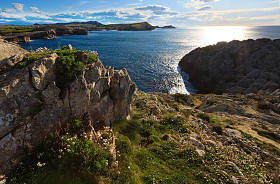 坎塔布利亚海岸线景观.图片