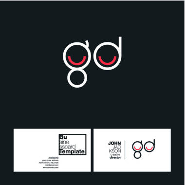 圓的字母商標(biāo) Gd